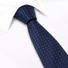 Navy & Light Blue Classic Floral Spot Silk Tie