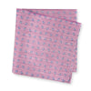 Pink Micro Paisley Woven Silk Handkerchief