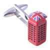 Union Jack Telephone Box Cufflinks