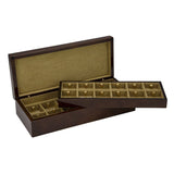 Camphor Burl 24 Cufflinks Box