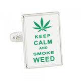 Keep Calm and Smoke Weed Cufflinks